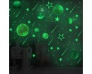 Glow in The Dark Stars,  Moon and Solar System Planets 